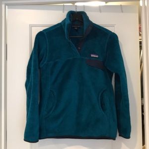 Patagonia Teal Re-tool pullover, sz small